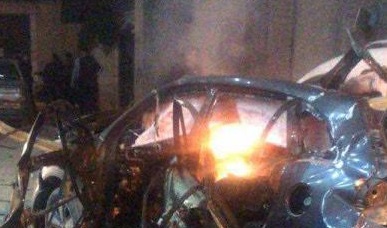 المركبة التي قصفها الاحتلال في قباطية